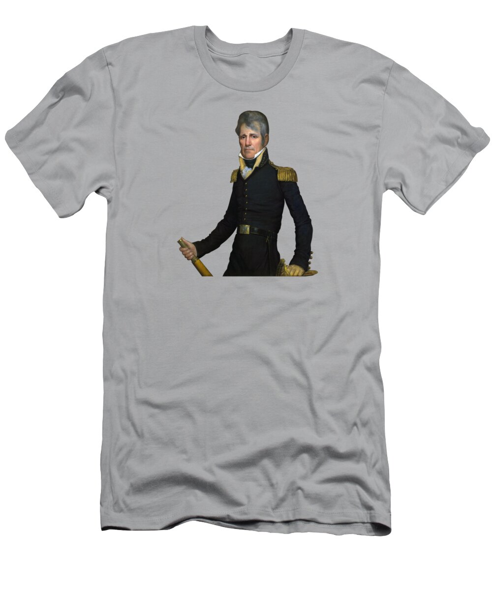 President Jackson T-Shirt featuring the painting General Andrew Jackson Portrait - John Wesley Jarvis by War Is Hell Store