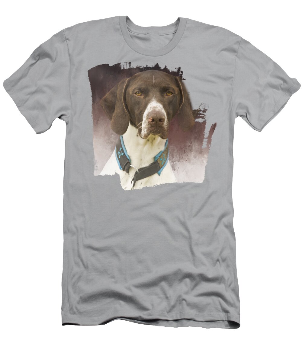 German Shorthaired Pointer T-Shirt featuring the digital art German Shorthaired Pointer by Elisabeth Lucas