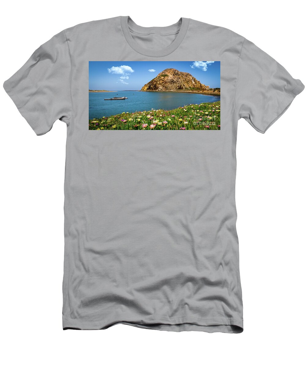 23 Million Years Old T-Shirt featuring the photograph Gibraltar of the Pacific-- Morro Rock by David Levin