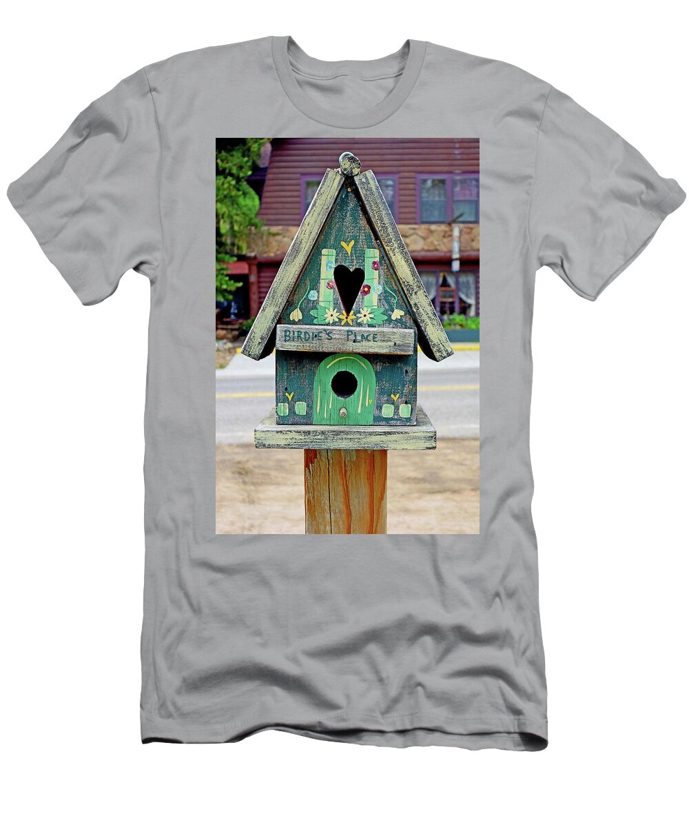 Glen Haven T-Shirt featuring the photograph Glen Haven Bird Houses Study 1 by Robert Meyers-Lussier