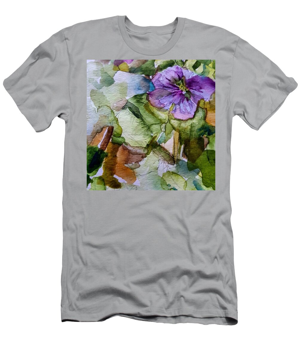 Watercolors T-Shirt featuring the painting Glorious Morn by Julie TuckerDemps