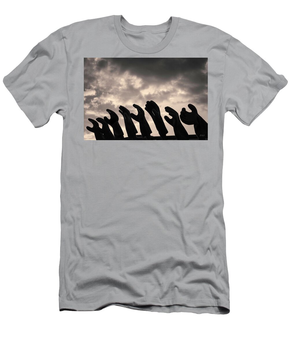 Abstract T-Shirt featuring the photograph Gloves I Toned by David Gordon