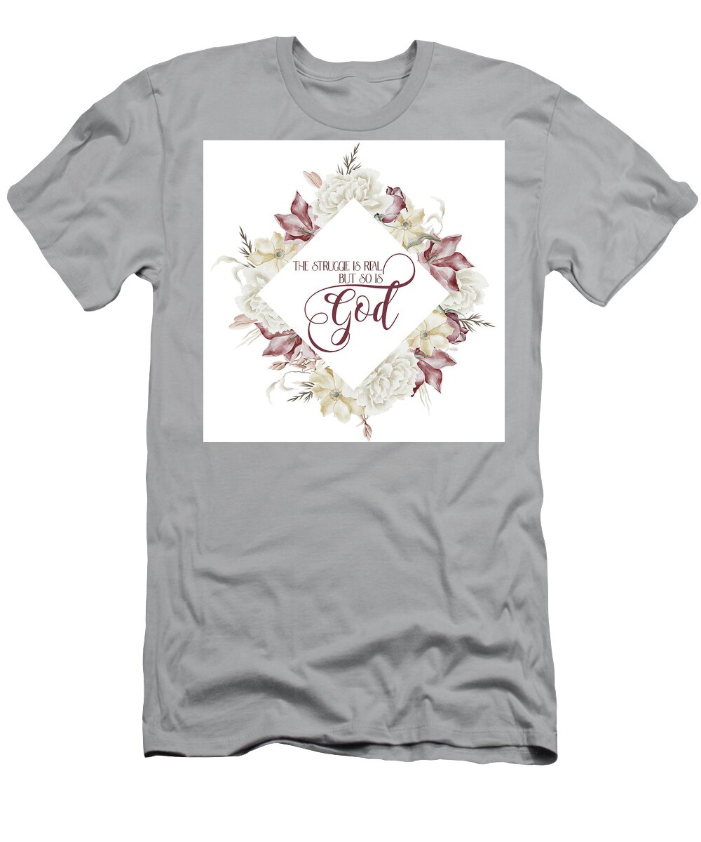 God Is Real T-Shirt featuring the painting God Is Real by Jordan Blackstone