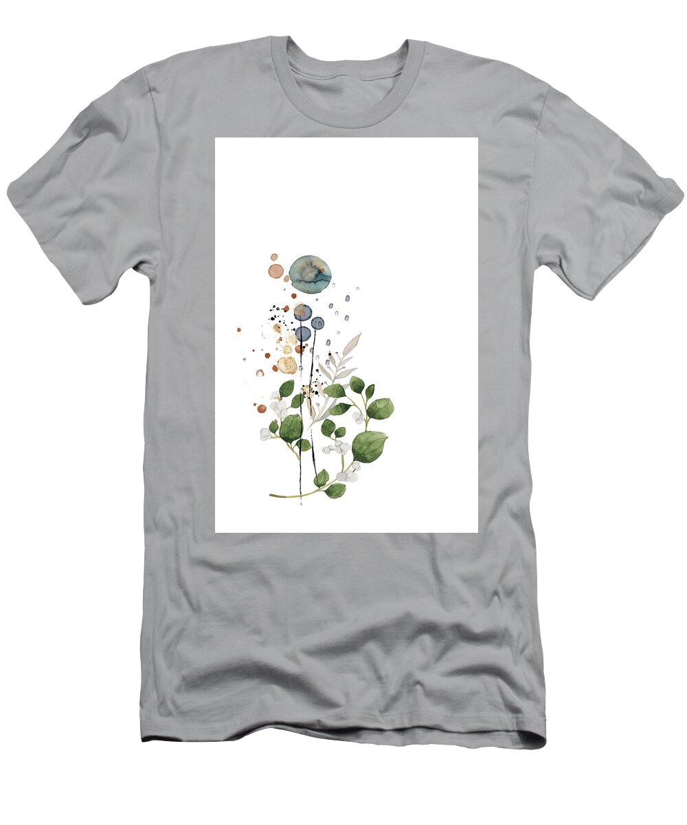 Botanical Art T-Shirt featuring the digital art Golab by Fifth Avenue Art Prints