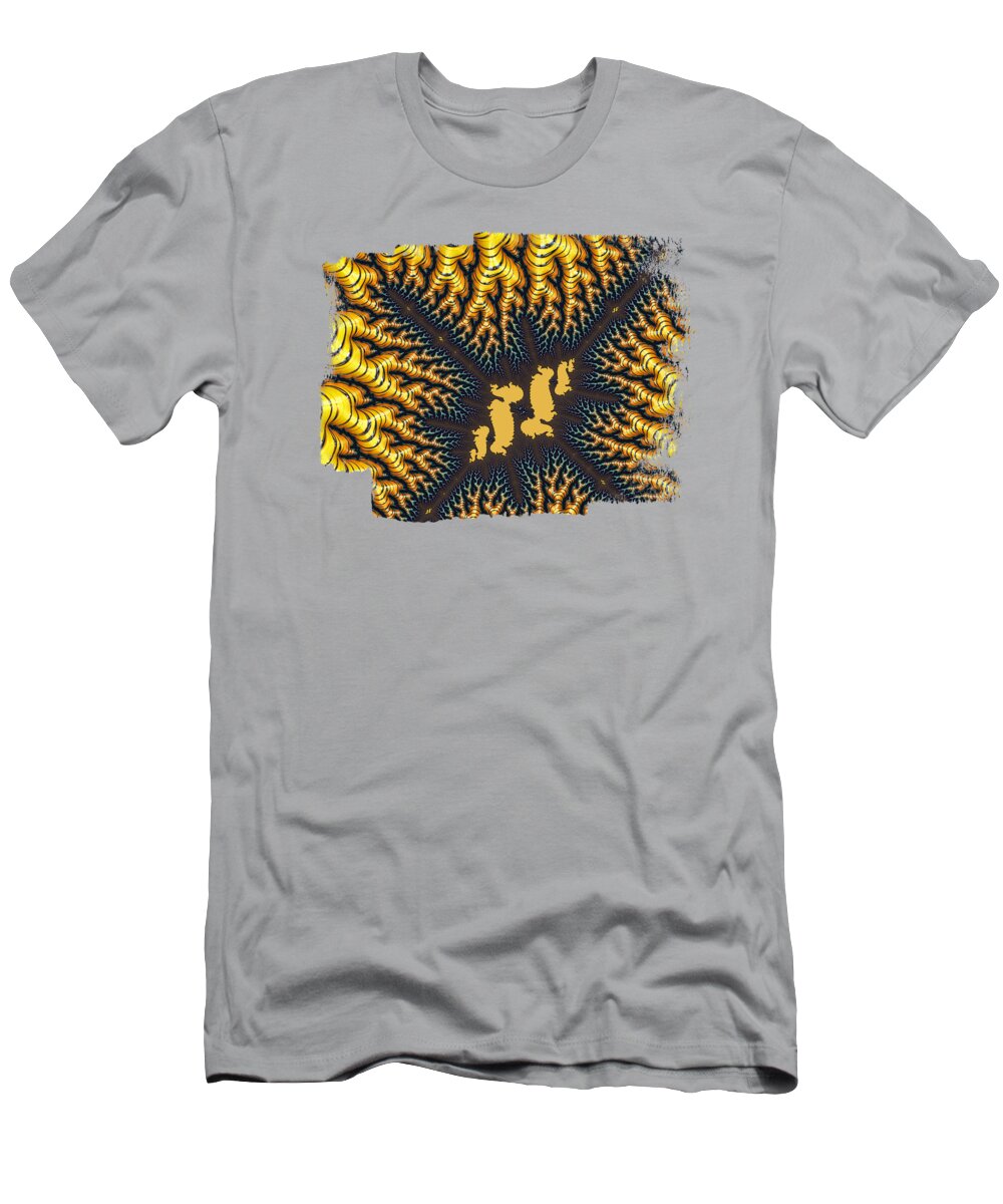 Canyon T-Shirt featuring the digital art Gold Canyon by Elisabeth Lucas