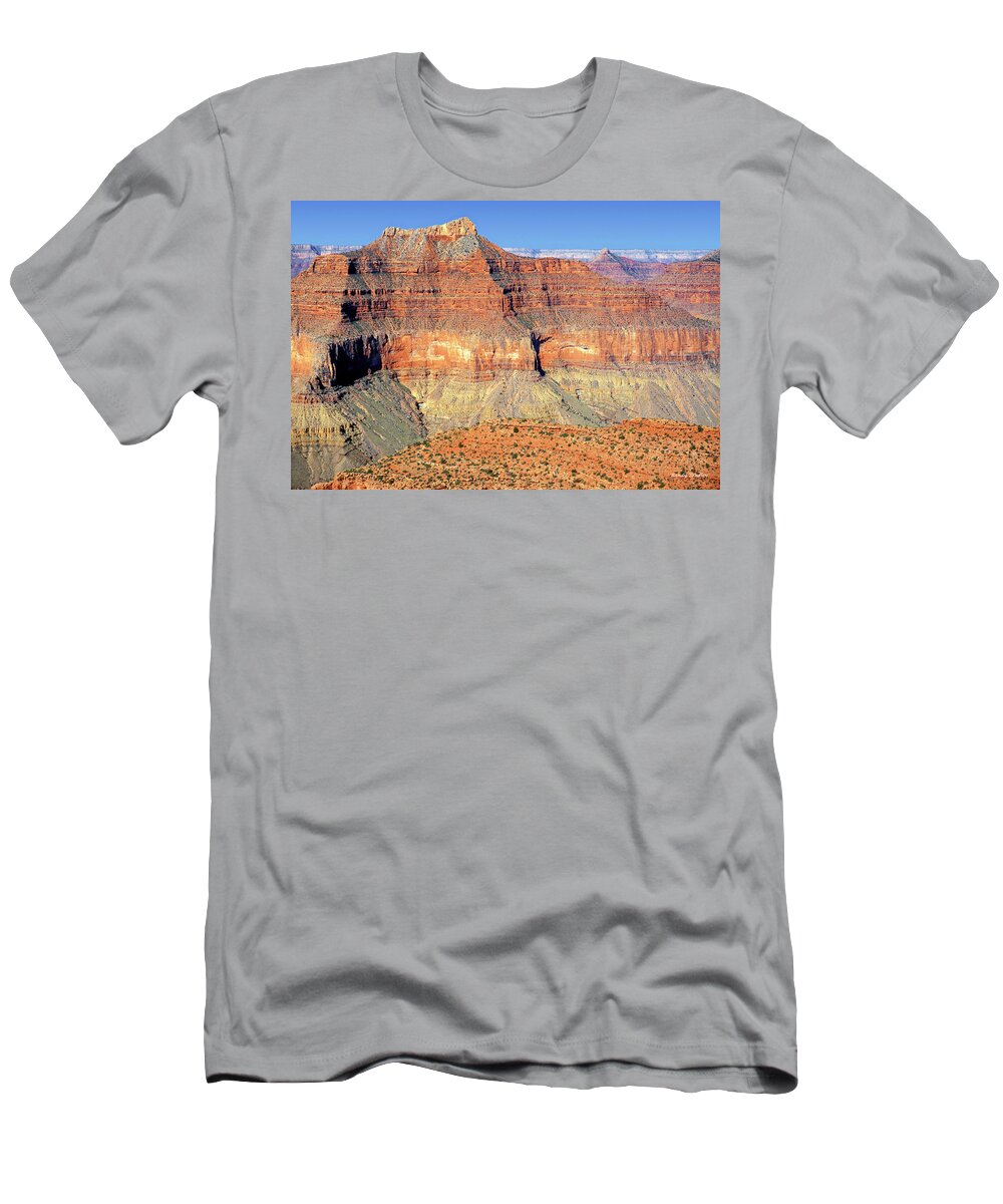 Usa T-Shirt featuring the photograph Golden Mountain by Randy Bradley