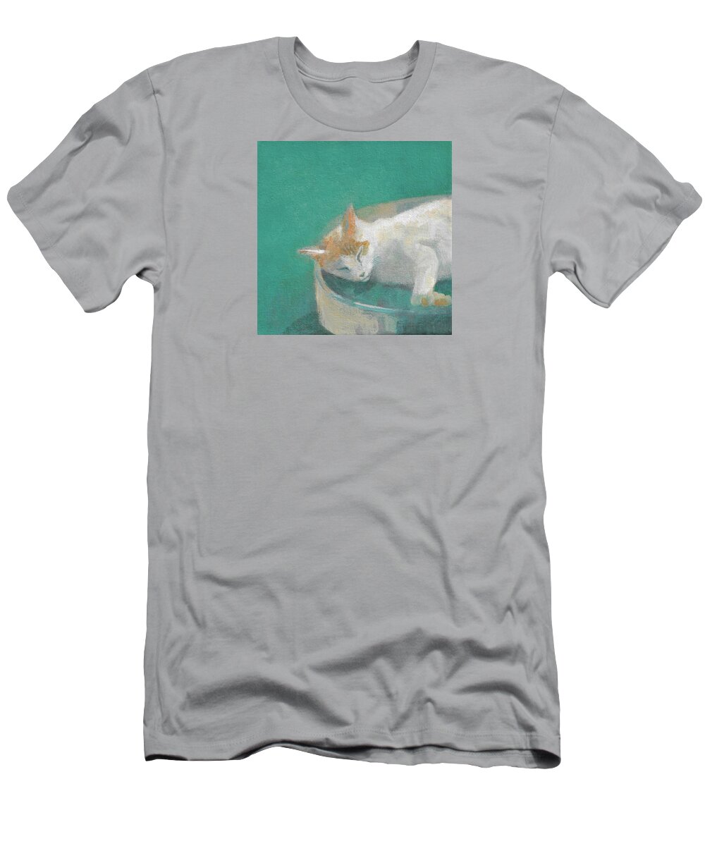 Good Day T-Shirt featuring the painting Good Day by Kazumi Whitemoon