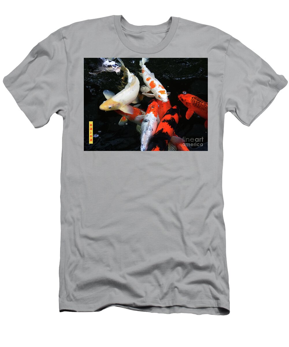 Koi T-Shirt featuring the photograph Good Luck to You by Scott Cameron