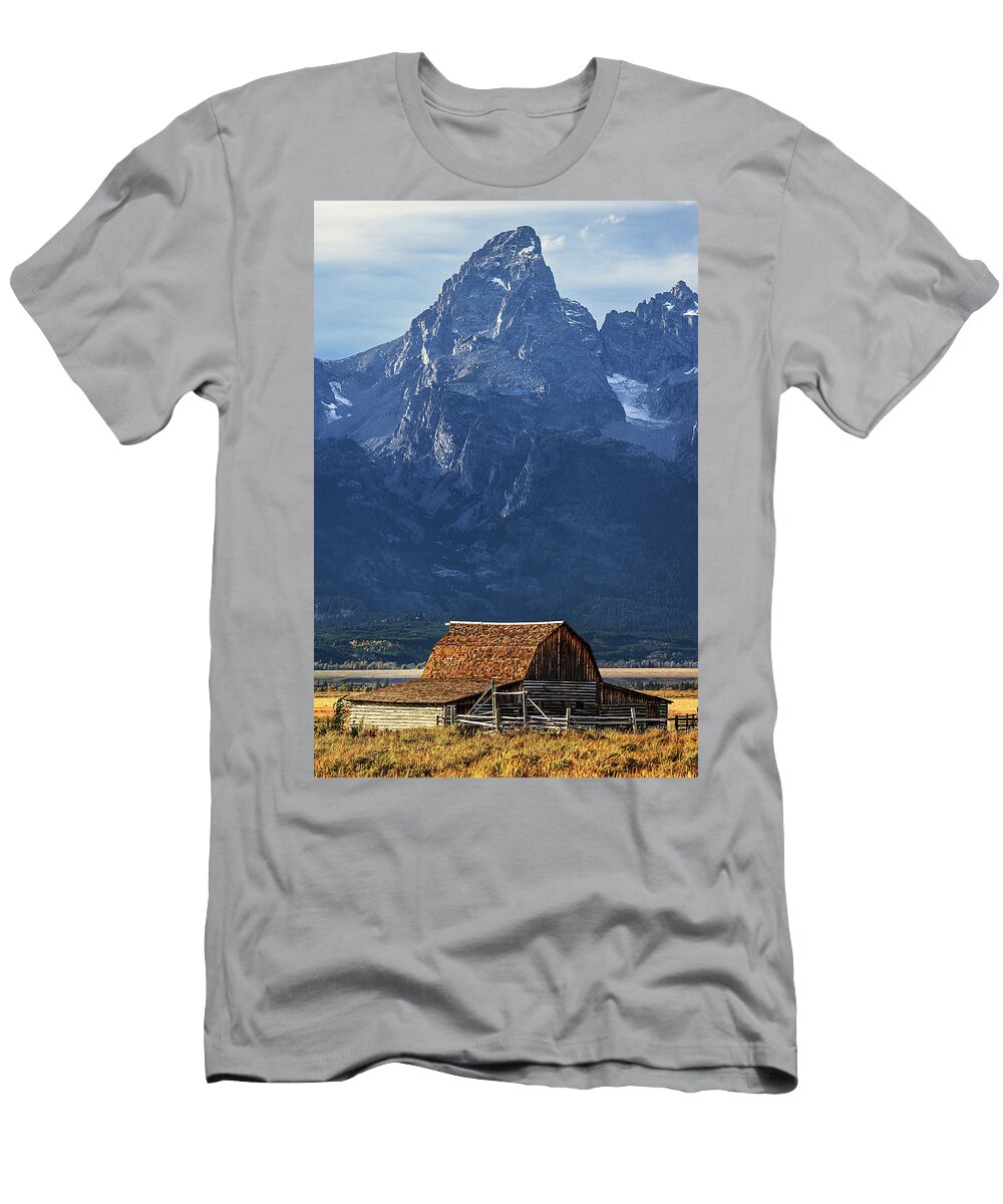Grand Teton T-Shirt featuring the photograph Grand Teton Overwatch by Andy Crawford
