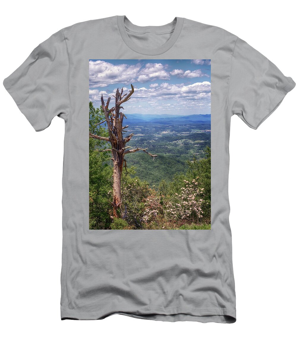 Blue Ridge Mountains T-Shirt featuring the photograph Great Valley Overlook by Susan Rissi Tregoning