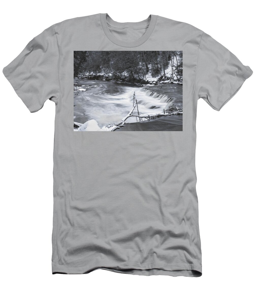  T-Shirt featuring the photograph Henry Church Rock Falls by Brad Nellis
