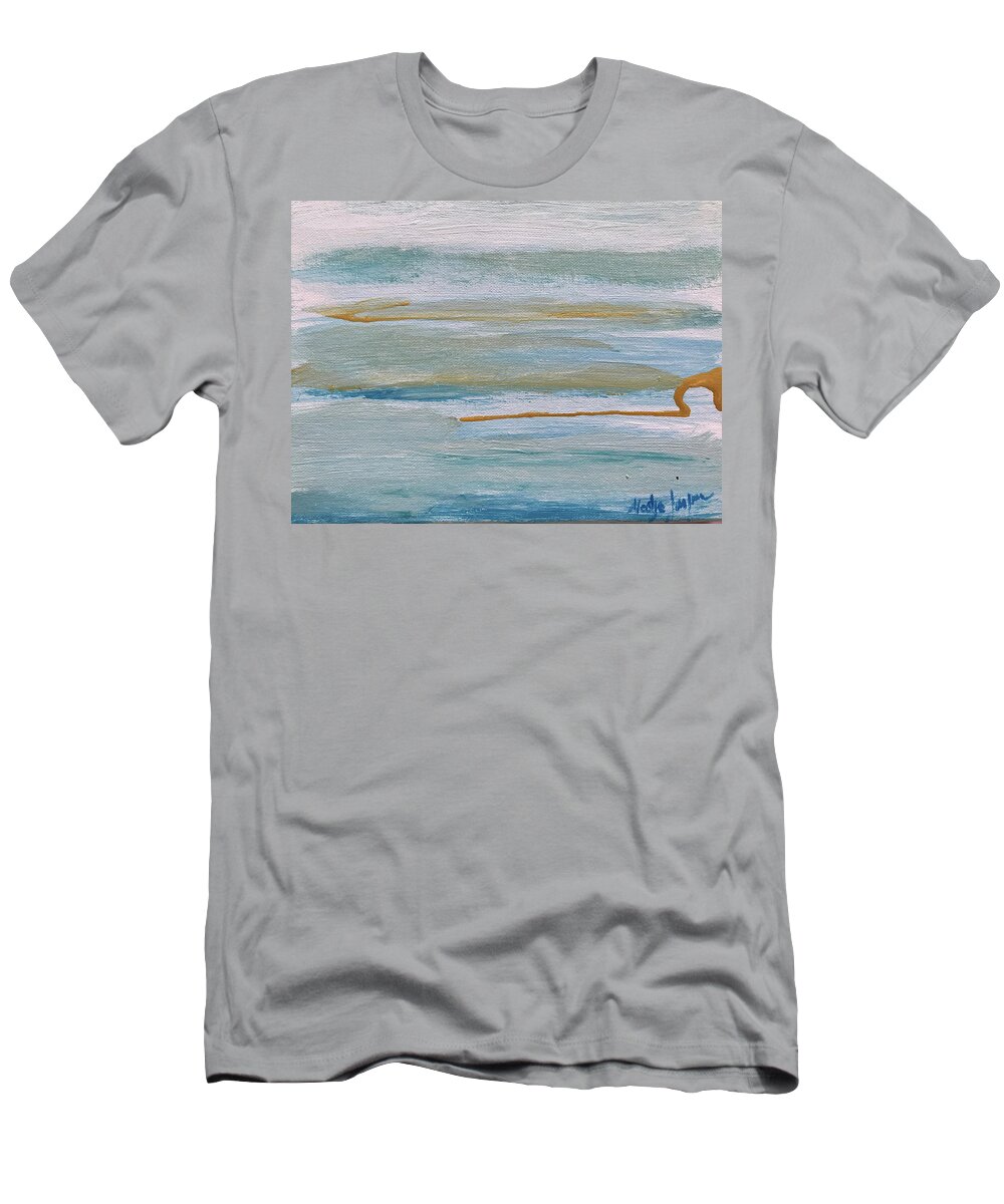Horizon T-Shirt featuring the painting Horizon by Medge Jaspan