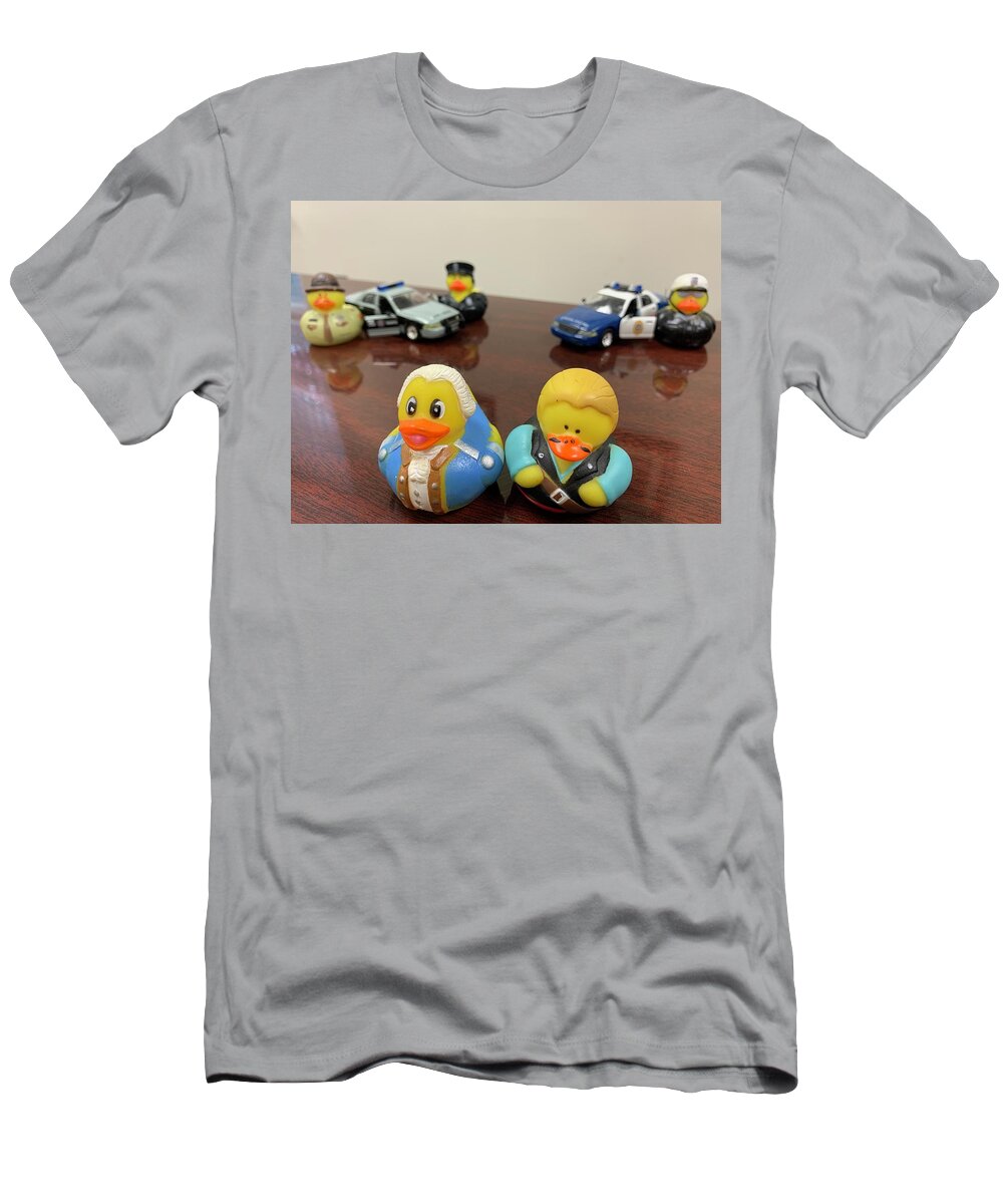 Duck T-Shirt featuring the photograph I Don't Give a Quack by Lee Darnell