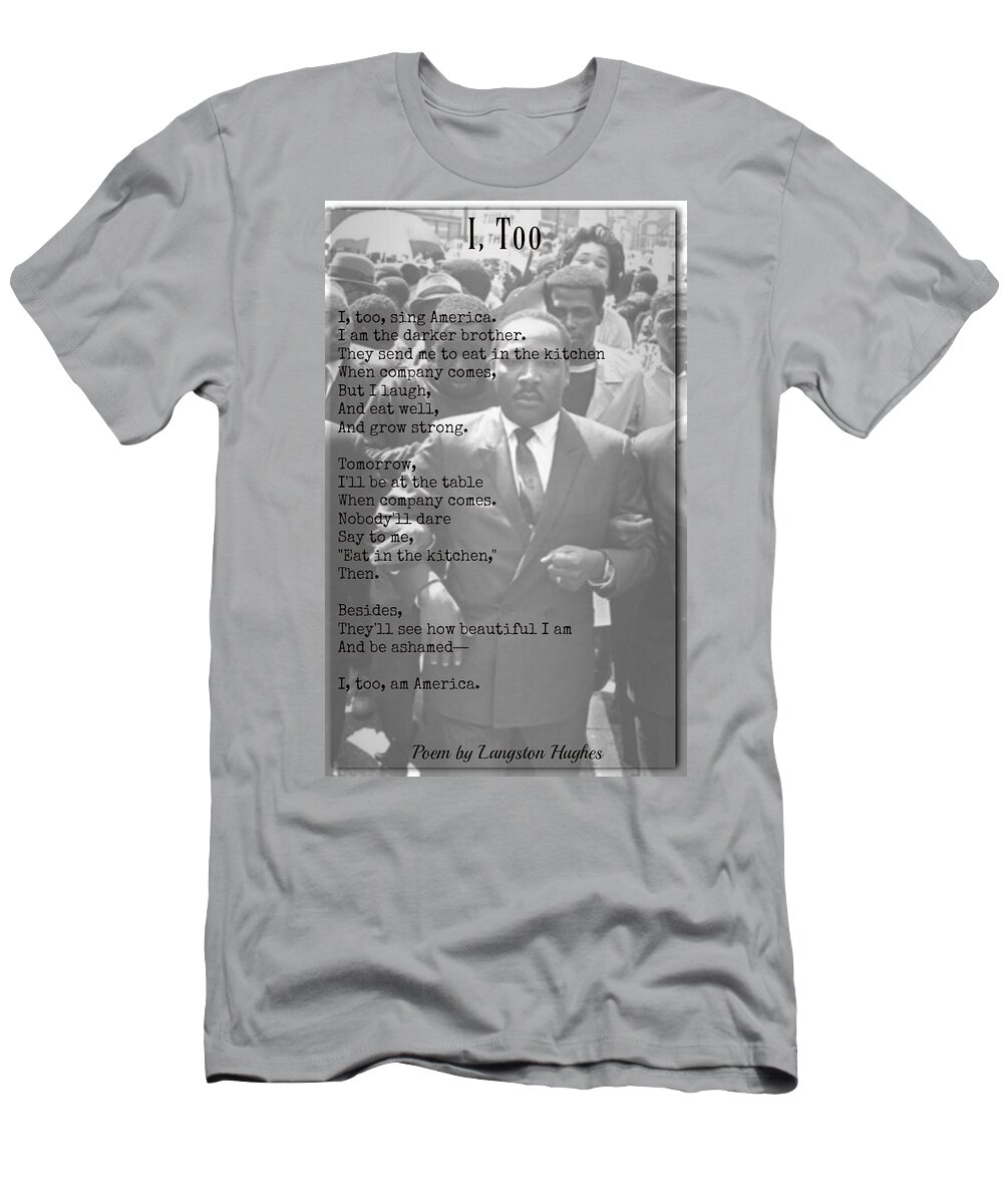 Racism T-Shirt featuring the photograph I Too by David Norman