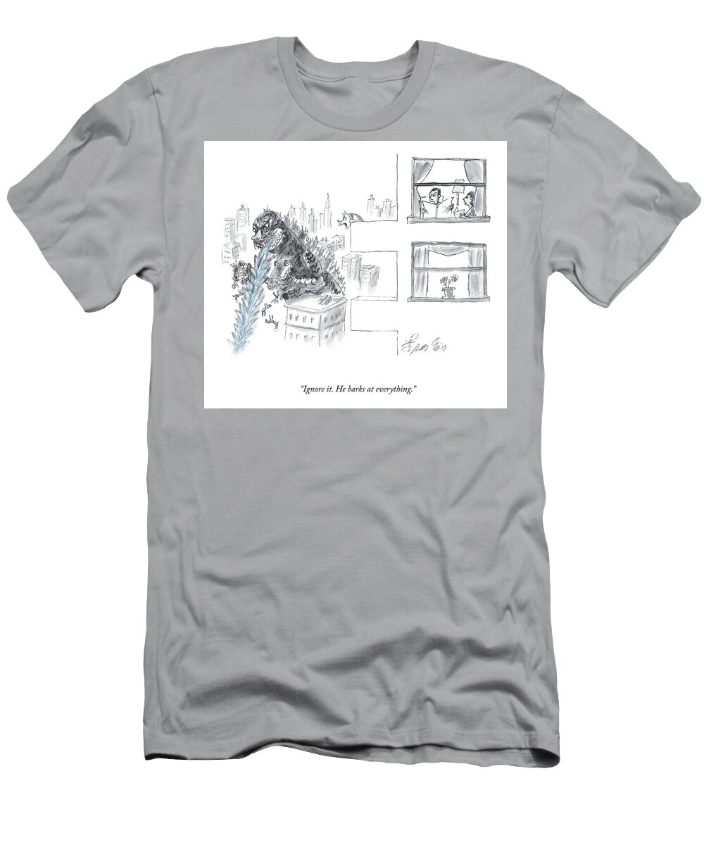 A23090 T-Shirt featuring the drawing Ignore It by Edward Frascino