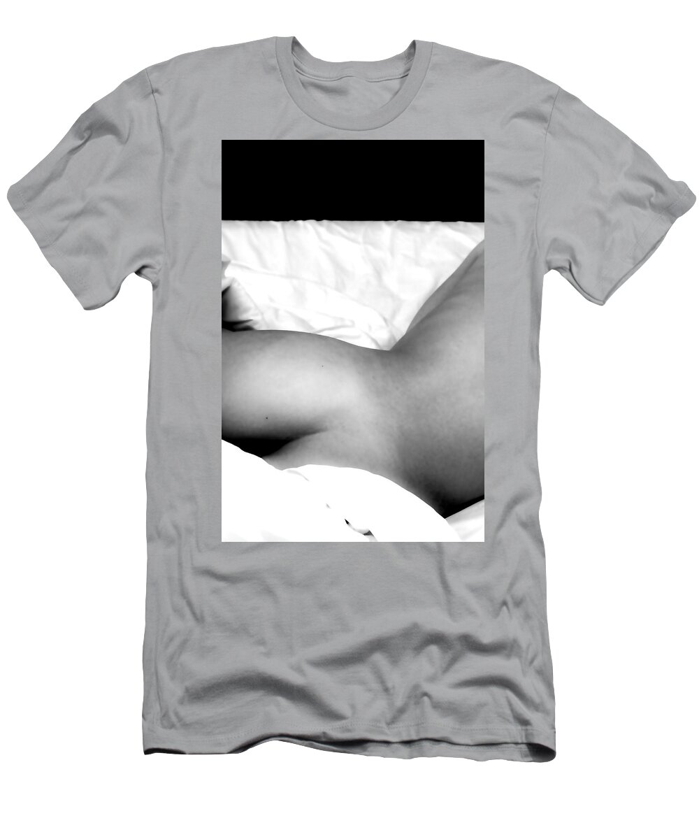 Bed T-Shirt featuring the photograph In a bed by Worldwide Photography