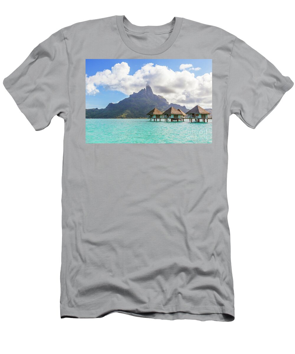 Bora Bora T-Shirt featuring the photograph In the lagoon of Bora Bora, Polynesia by Matteo Colombo