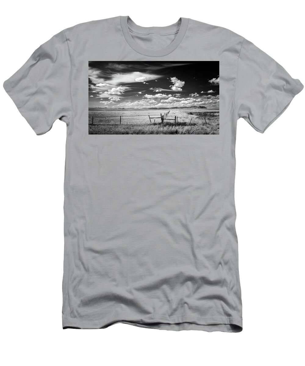 Black And White T-Shirt featuring the photograph Infinite Horizon by Michael Smith