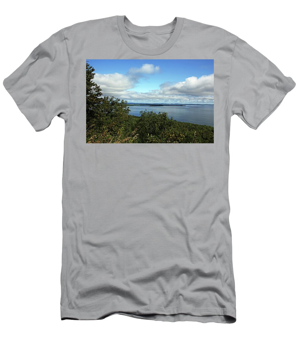 Manitoulin Island T-Shirt featuring the photograph Into The Blue by Debbie Oppermann