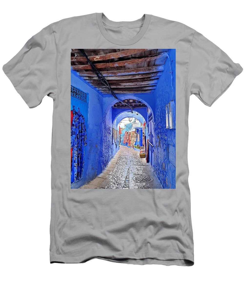 Blue T-Shirt featuring the photograph Into the Light by Andrea Whitaker