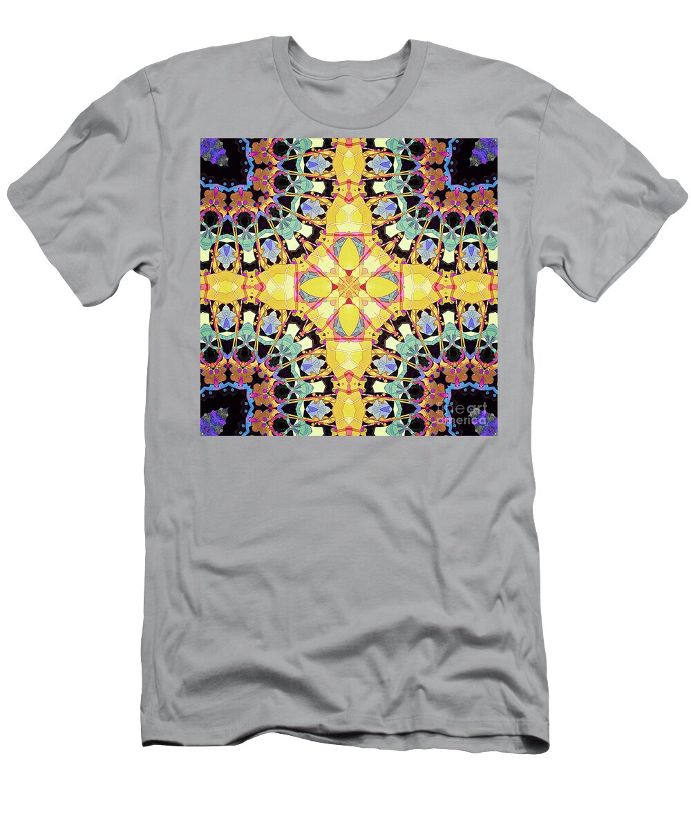 Pattern T-Shirt featuring the digital art Intricate Abstract Pattern by Phil Perkins