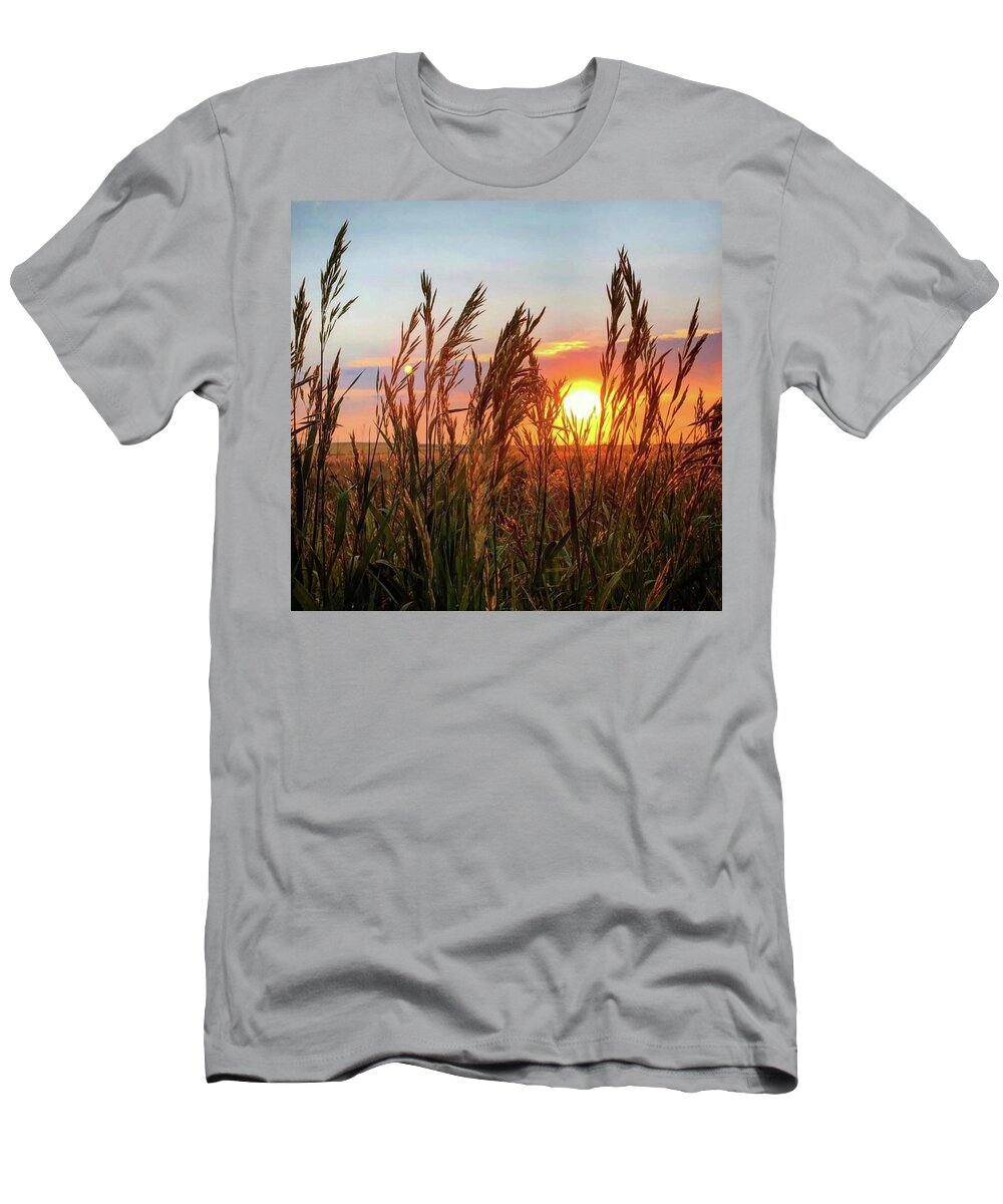 Iphonography T-Shirt featuring the photograph Iphonography Sunset 5 by Julie Powell