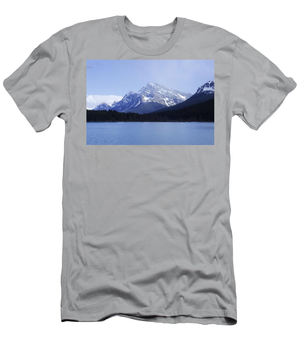Nature T-Shirt featuring the photograph Lake Under The Mountains by Mr JB Stickley