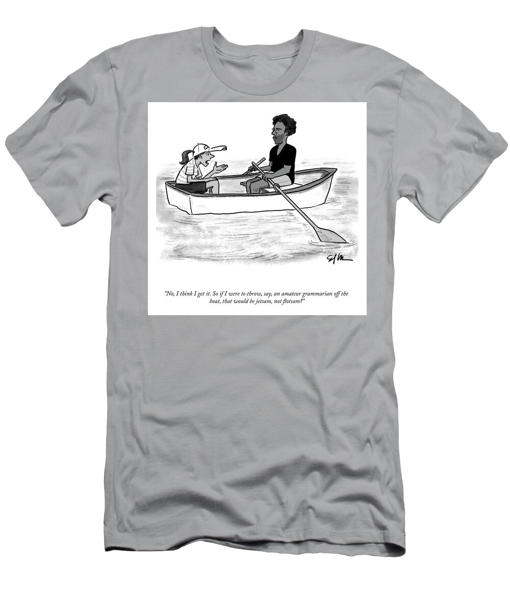 “no T-Shirt featuring the drawing Jetsam Not Flotsam by Sofia Warren
