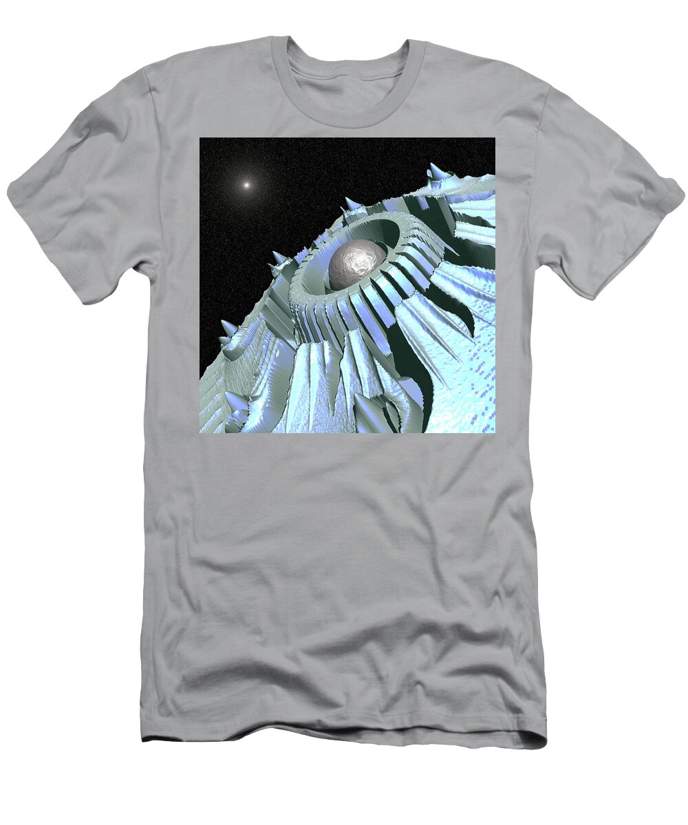 Space T-Shirt featuring the digital art Journey Through Space by Phil Perkins