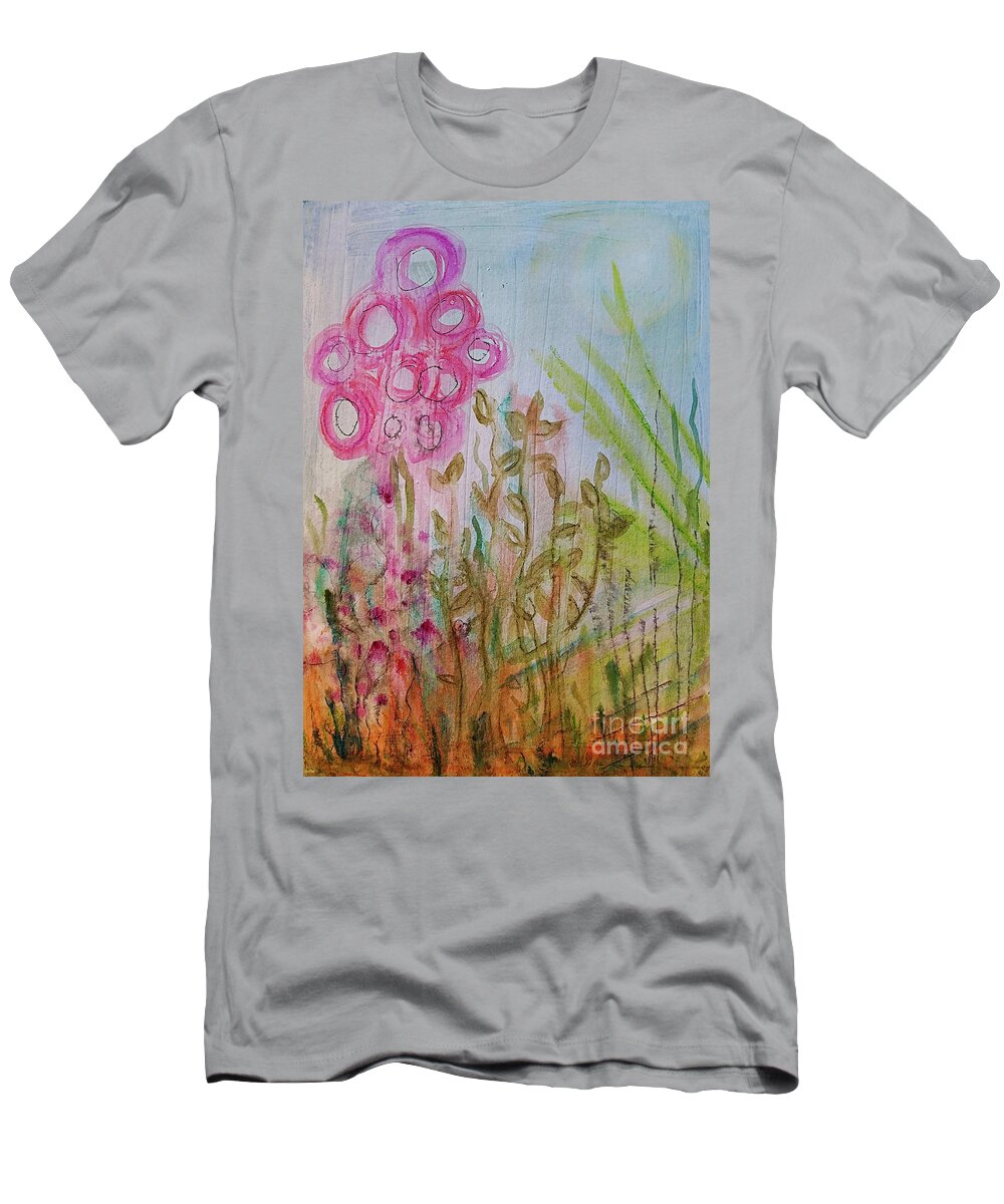 Sketch T-Shirt featuring the mixed media Just a Sketch ? by Mimulux Patricia No