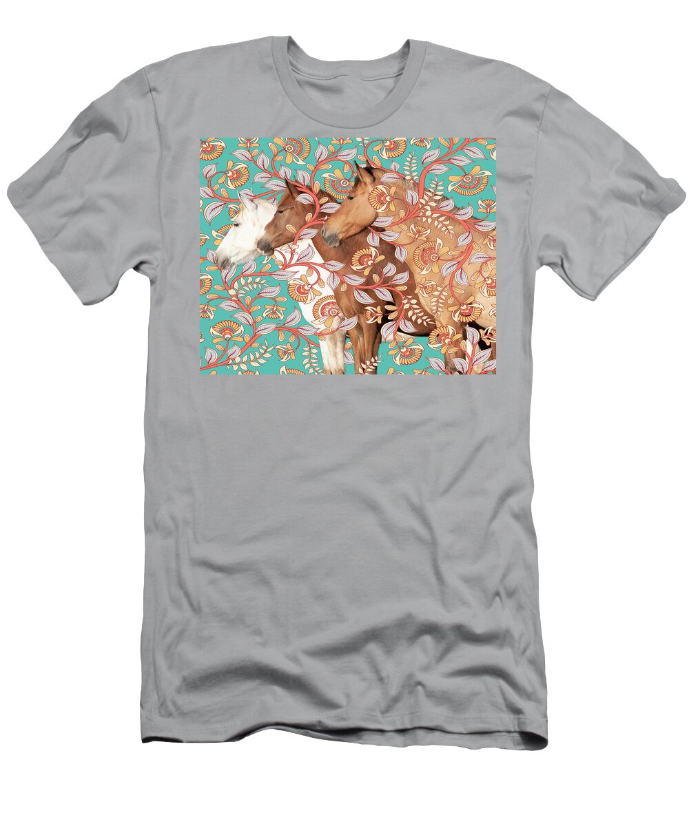 Horses T-Shirt featuring the photograph Just Funky by Mary Hone
