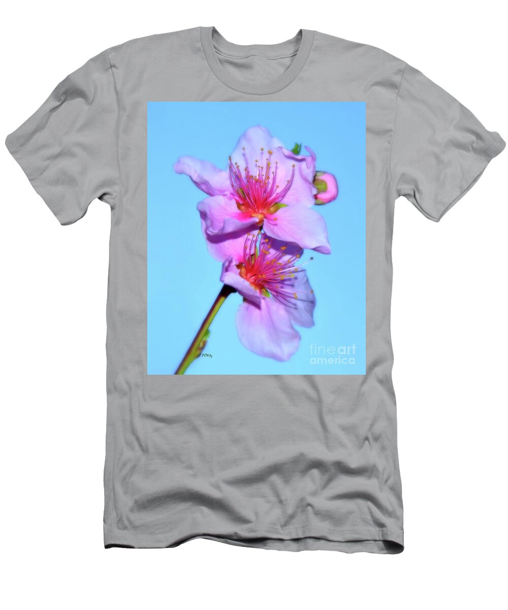 Just Peachy Flowers T-Shirt featuring the photograph Just Peachy Flowers by Patrick Witz