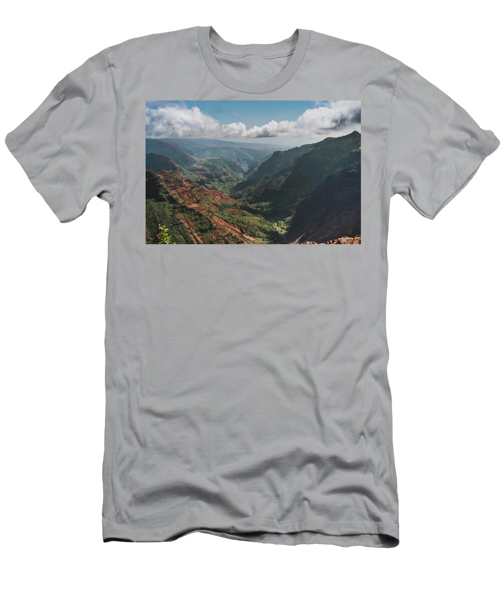 Kauai T-Shirt featuring the photograph Kauai Hawaii Canyon by Mary Lee Dereske