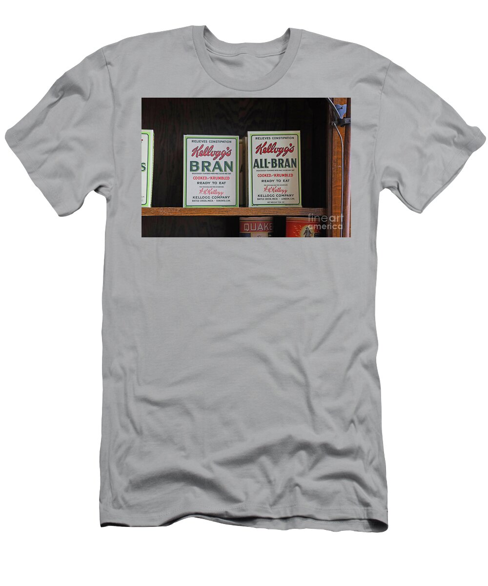 Grocery Store T-Shirt featuring the photograph Kellogg's Bran Flakes 7327 by Jack Schultz