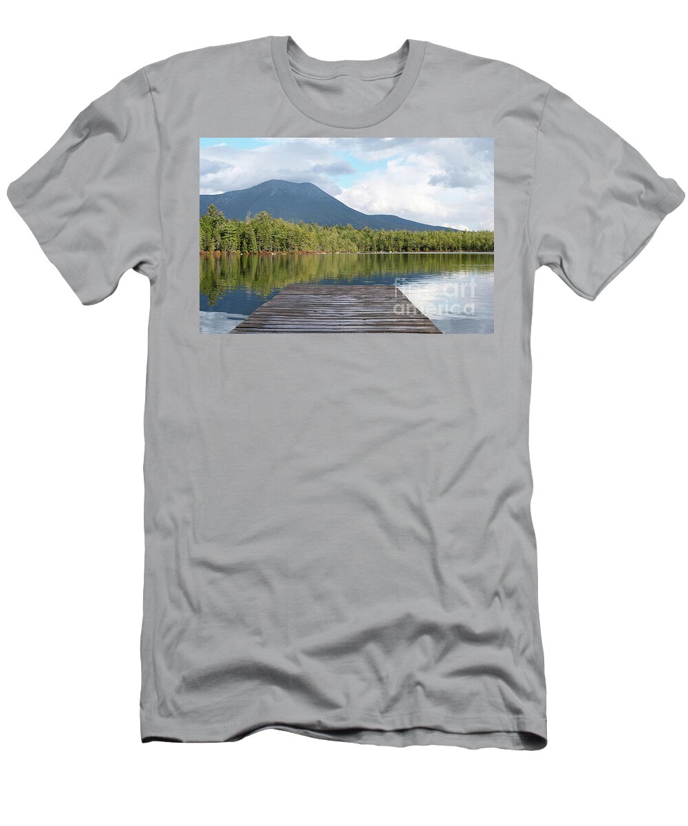 Lakes T-Shirt featuring the photograph Kidney Pond - Reflections of Mt. Katahdin, Maine by Rehna George
