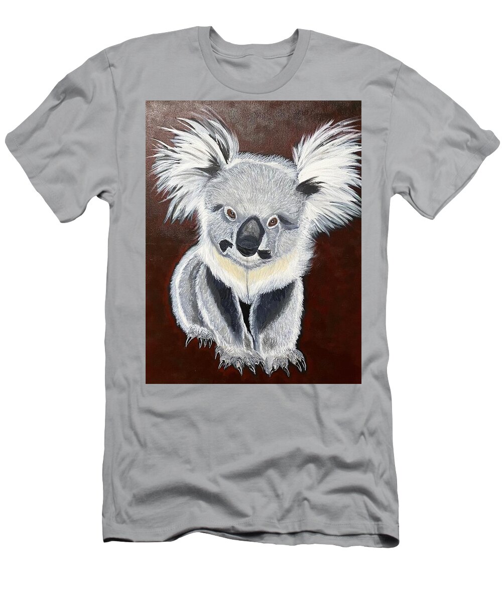  T-Shirt featuring the painting Koala Bear-Teddy K by Bill Manson