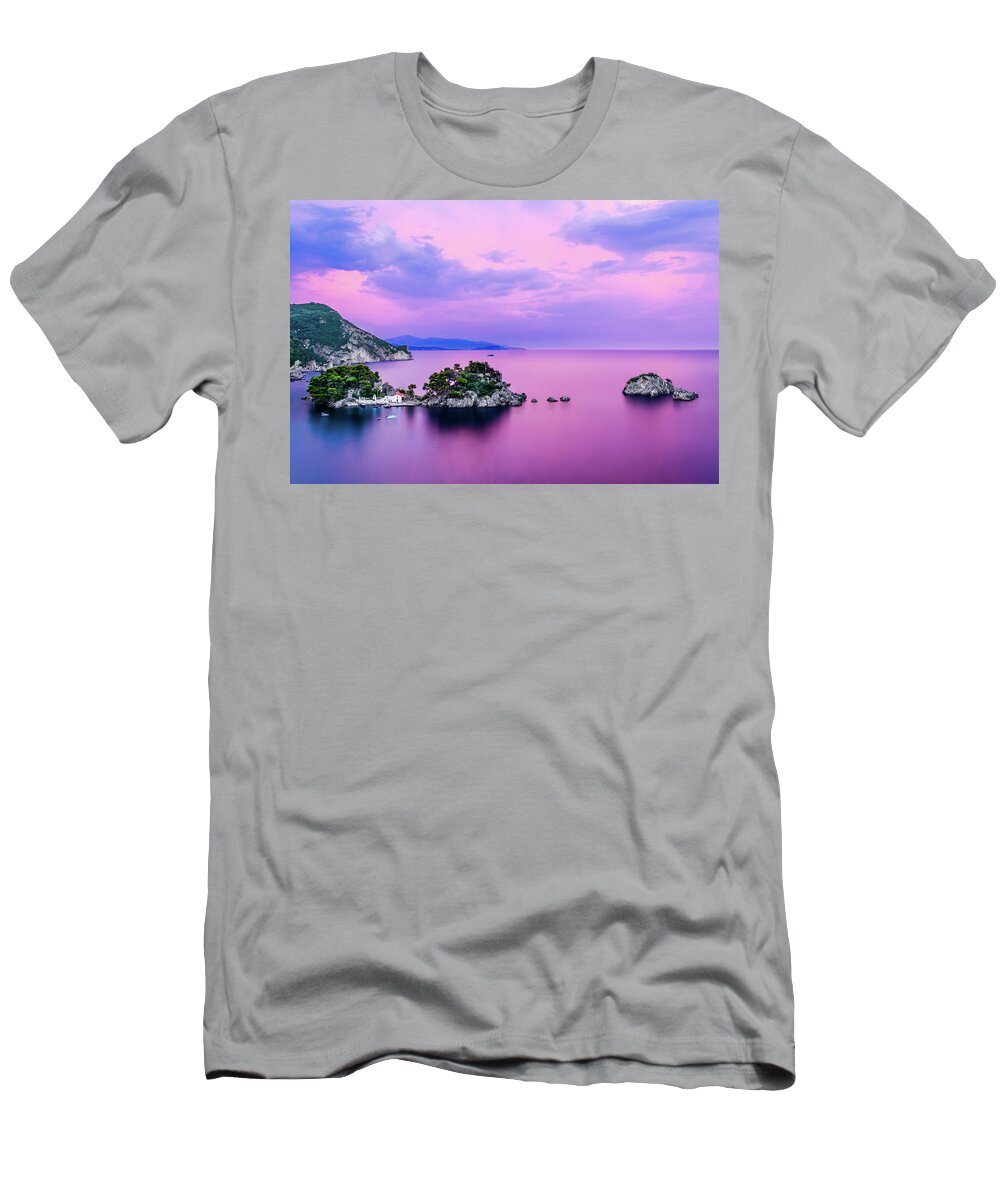Parga T-Shirt featuring the photograph Lady's island by Alexios Ntounas