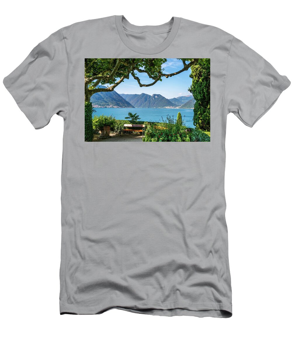 Lake Como T-Shirt featuring the photograph Lake Como by Robert Miller