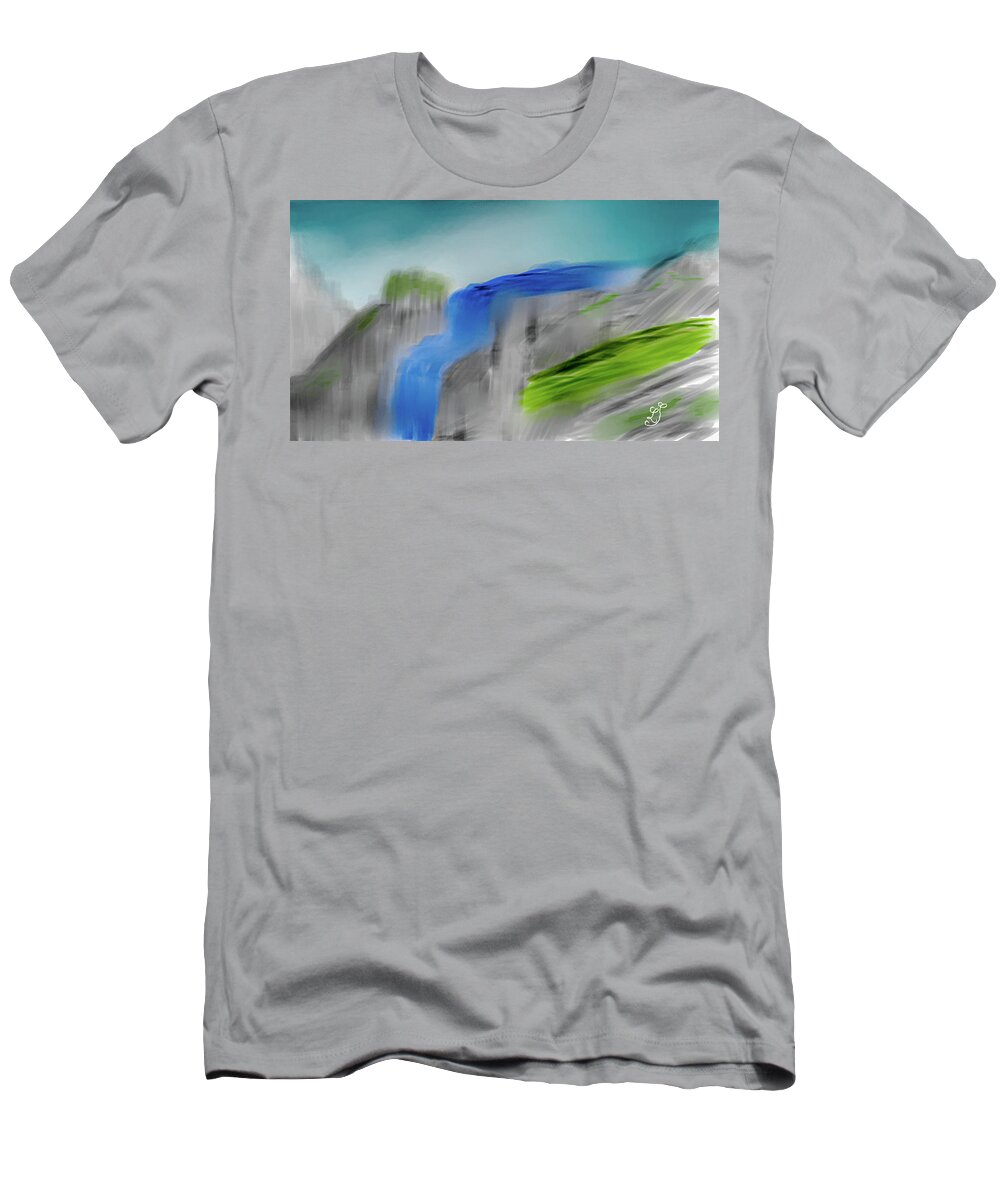 Landscape Play T-Shirt featuring the digital art Landscape play #j9 by Leif Sohlman