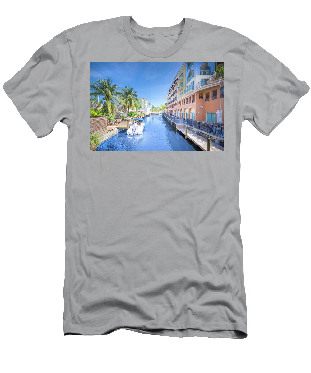 Fort Lauderdale T-Shirt featuring the photograph Las Olas Boulevard Waterway by Mark Andrew Thomas