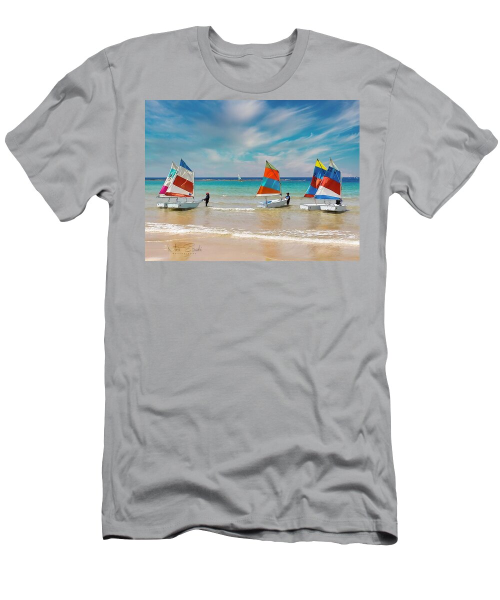 Sea T-Shirt featuring the photograph Little Navy by Meir Ezrachi