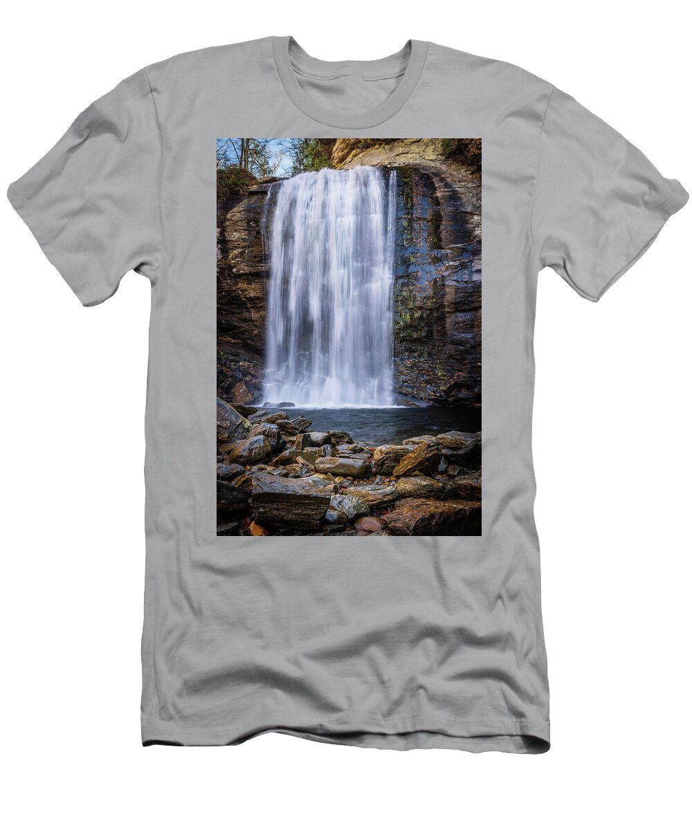 2022 T-Shirt featuring the photograph Looking Glass Falls by Charles Hite