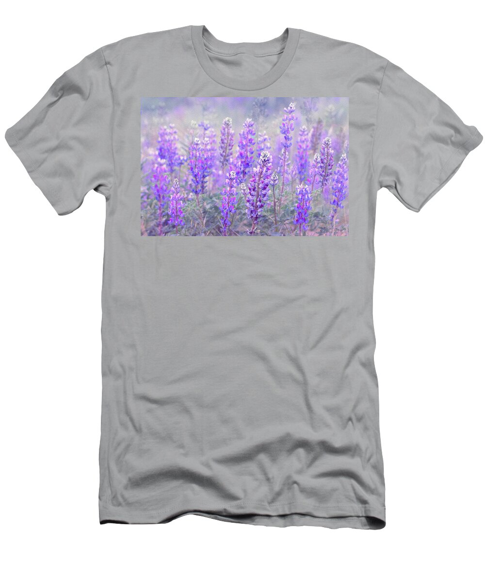 Lupines T-Shirt featuring the photograph Lupines in Dublin by Vanessa Thomas