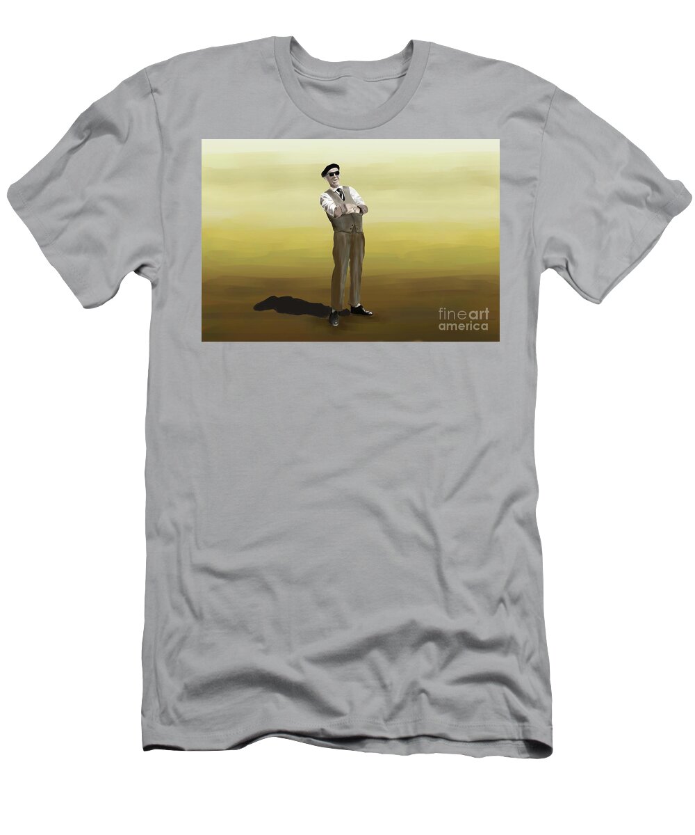 Surreal T-Shirt featuring the painting Man in the Sun by Ana Borras