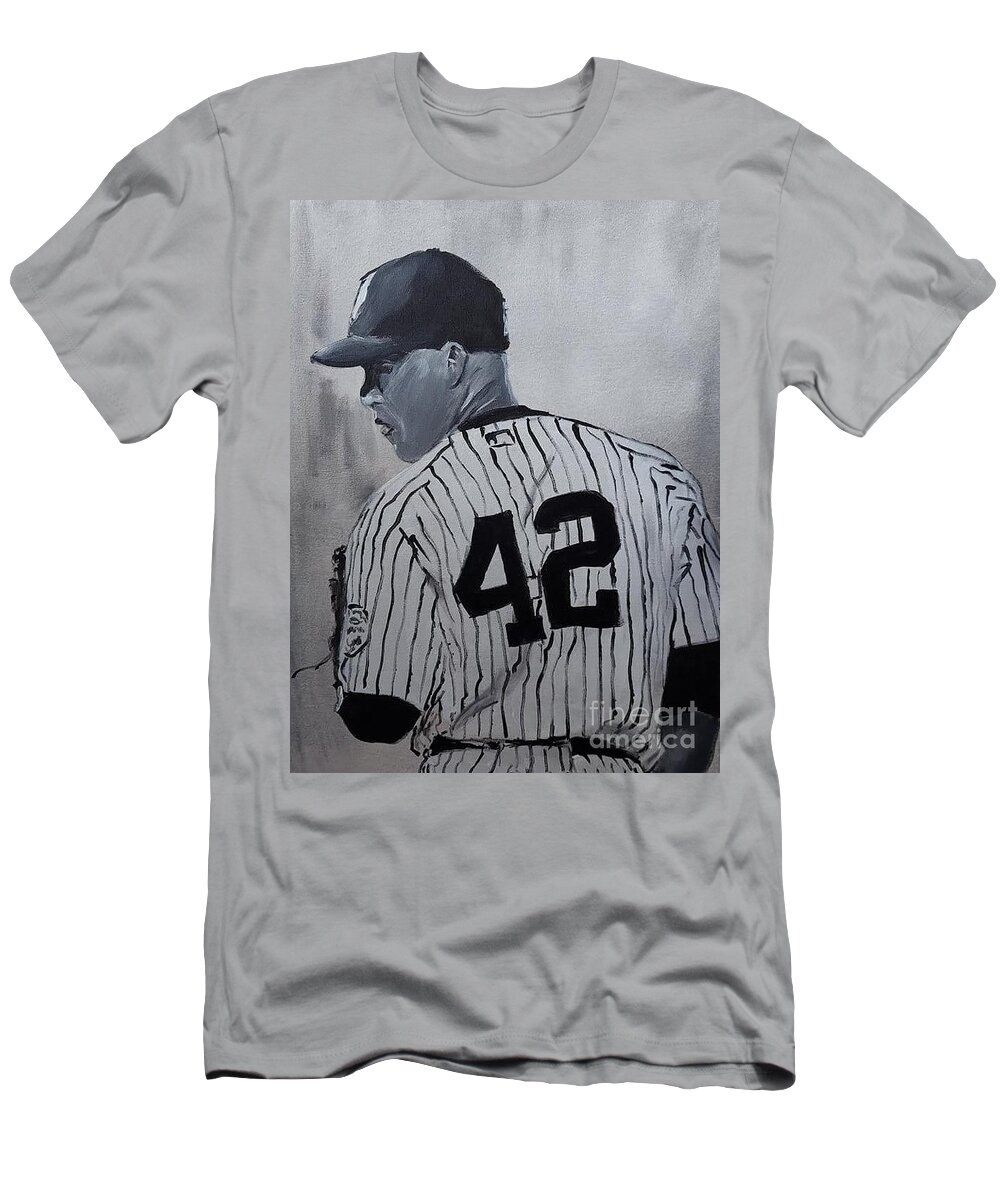 Mariano Rivera 42 NY T-Shirt by Jeffry Montalvo - Pixels