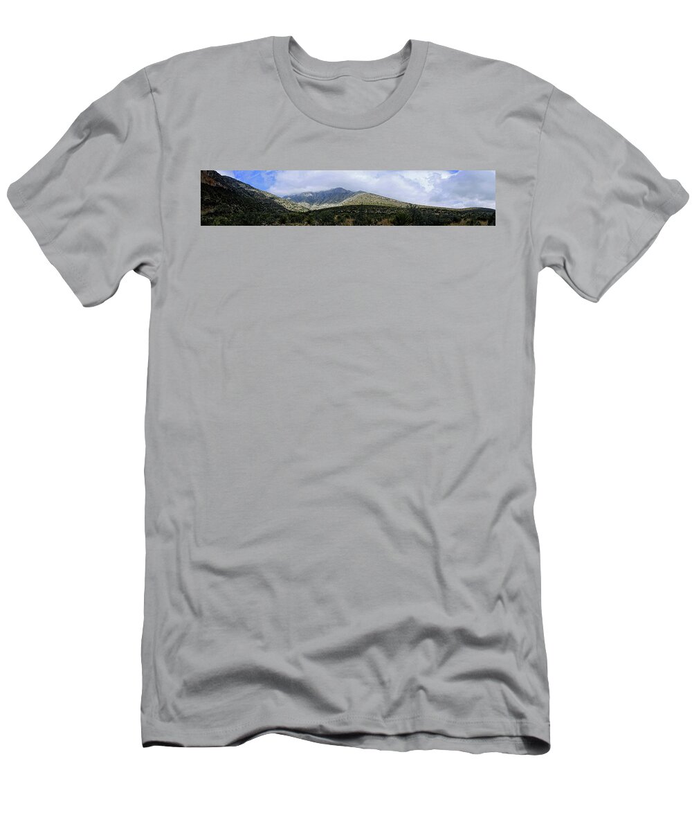 Panoramic T-Shirt featuring the photograph McKittrick Vista by George Taylor