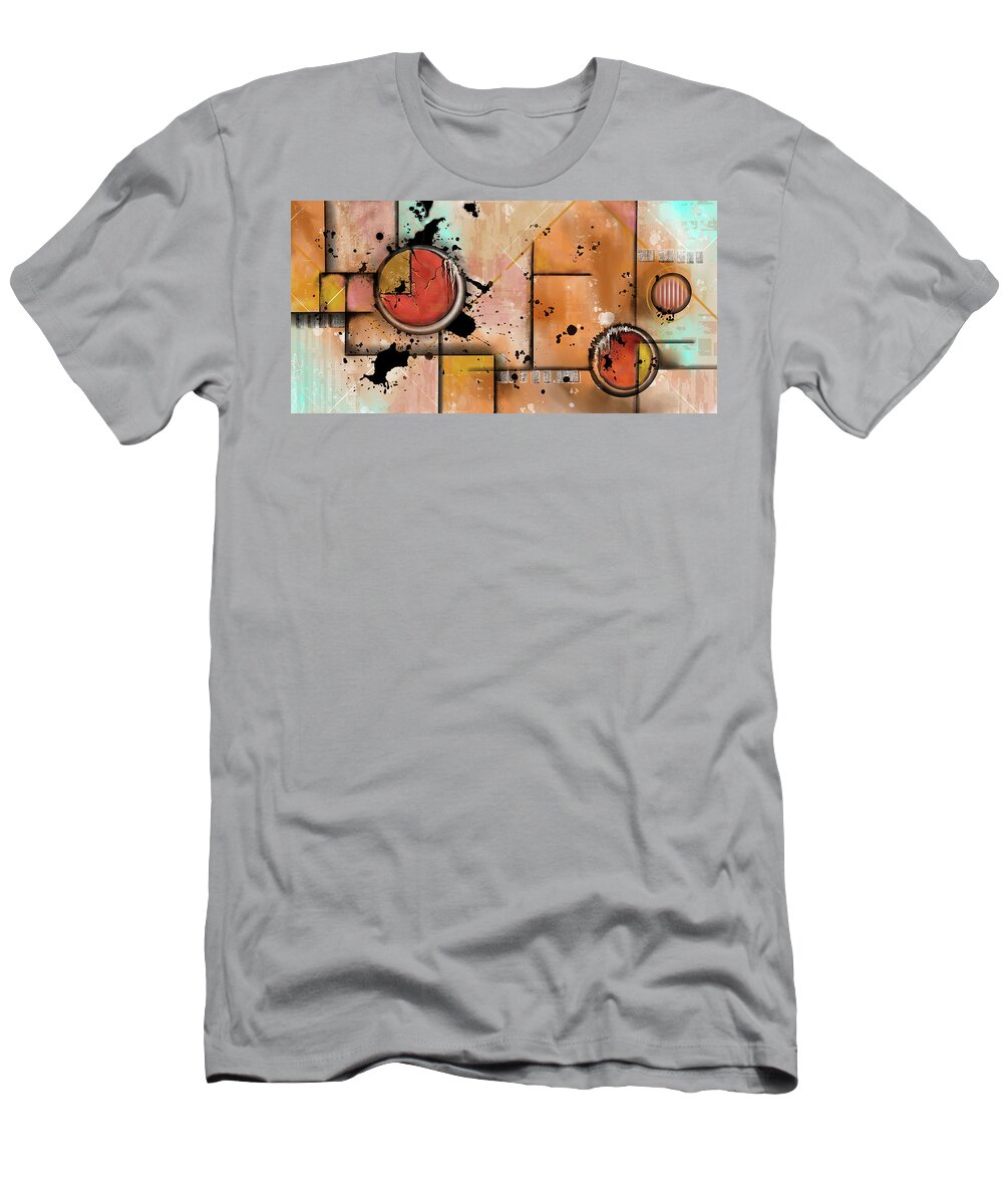 Abstract T-Shirt featuring the painting Melting Pot by Art by Gabriele