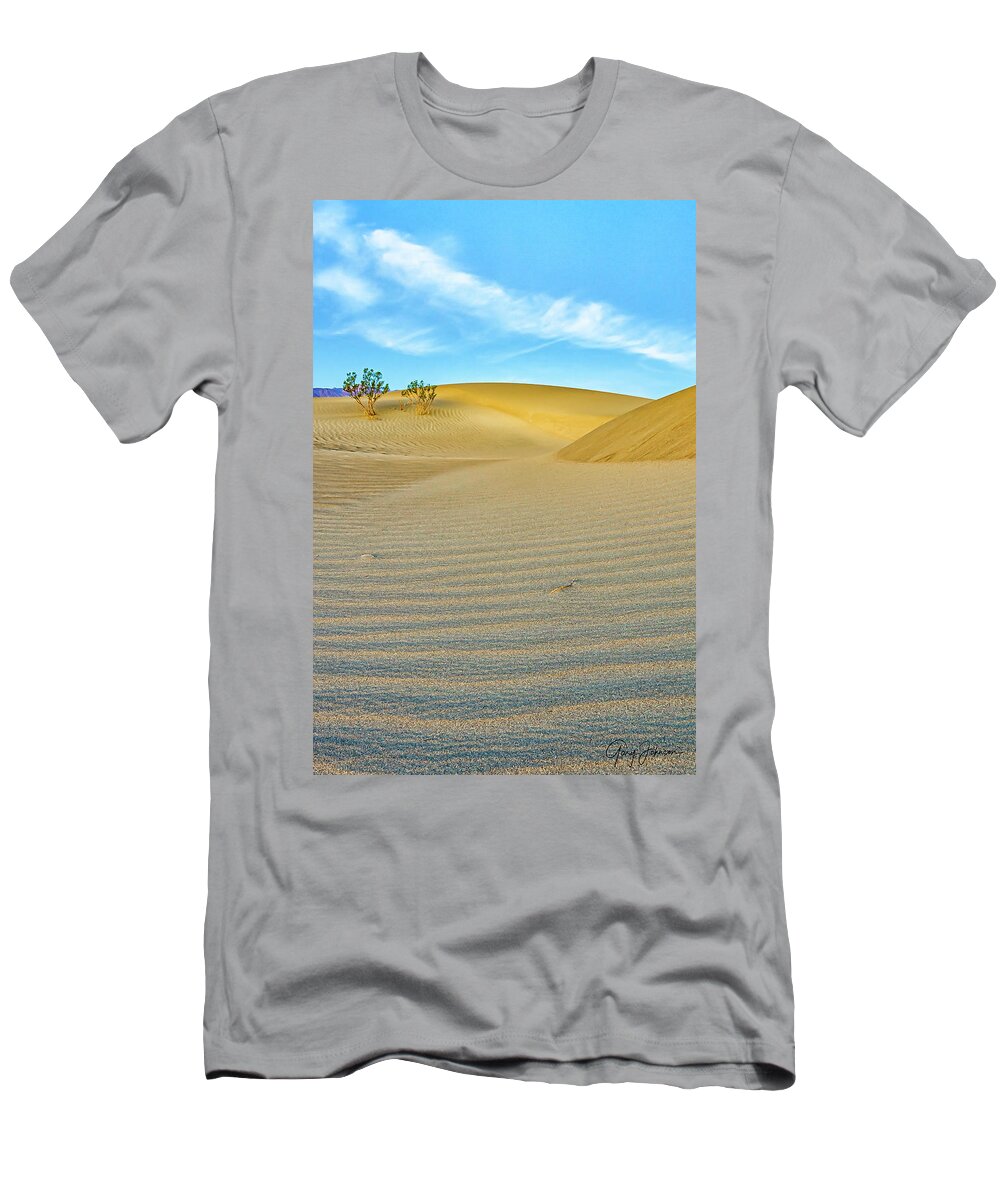 Gary Johnson T-Shirt featuring the photograph Mesquite Sand Dunes by Gary Johnson