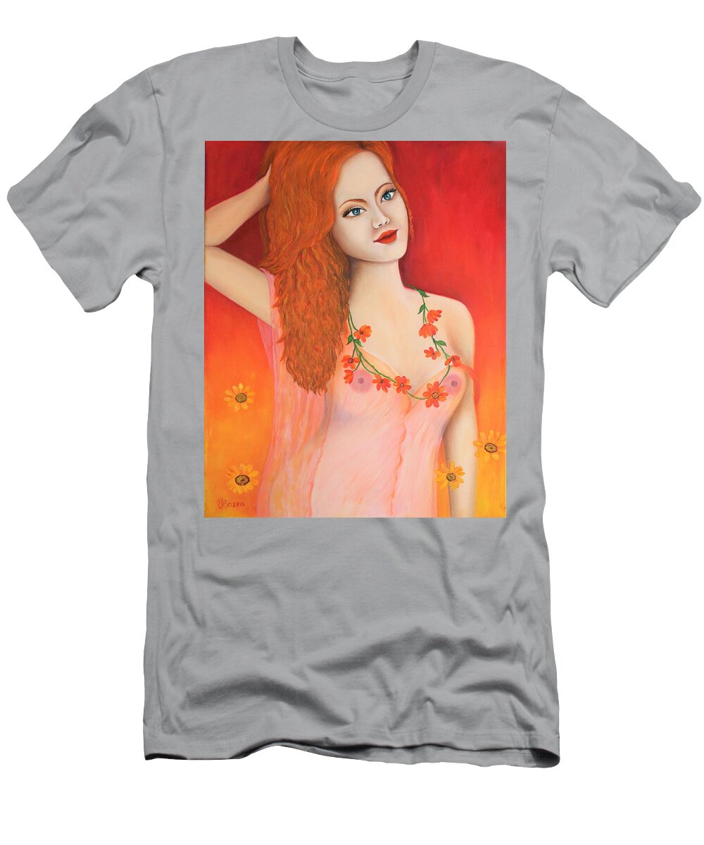Wall Art Home Décor T-Shirt featuring the painting Midnight Dream by Tanya Harr