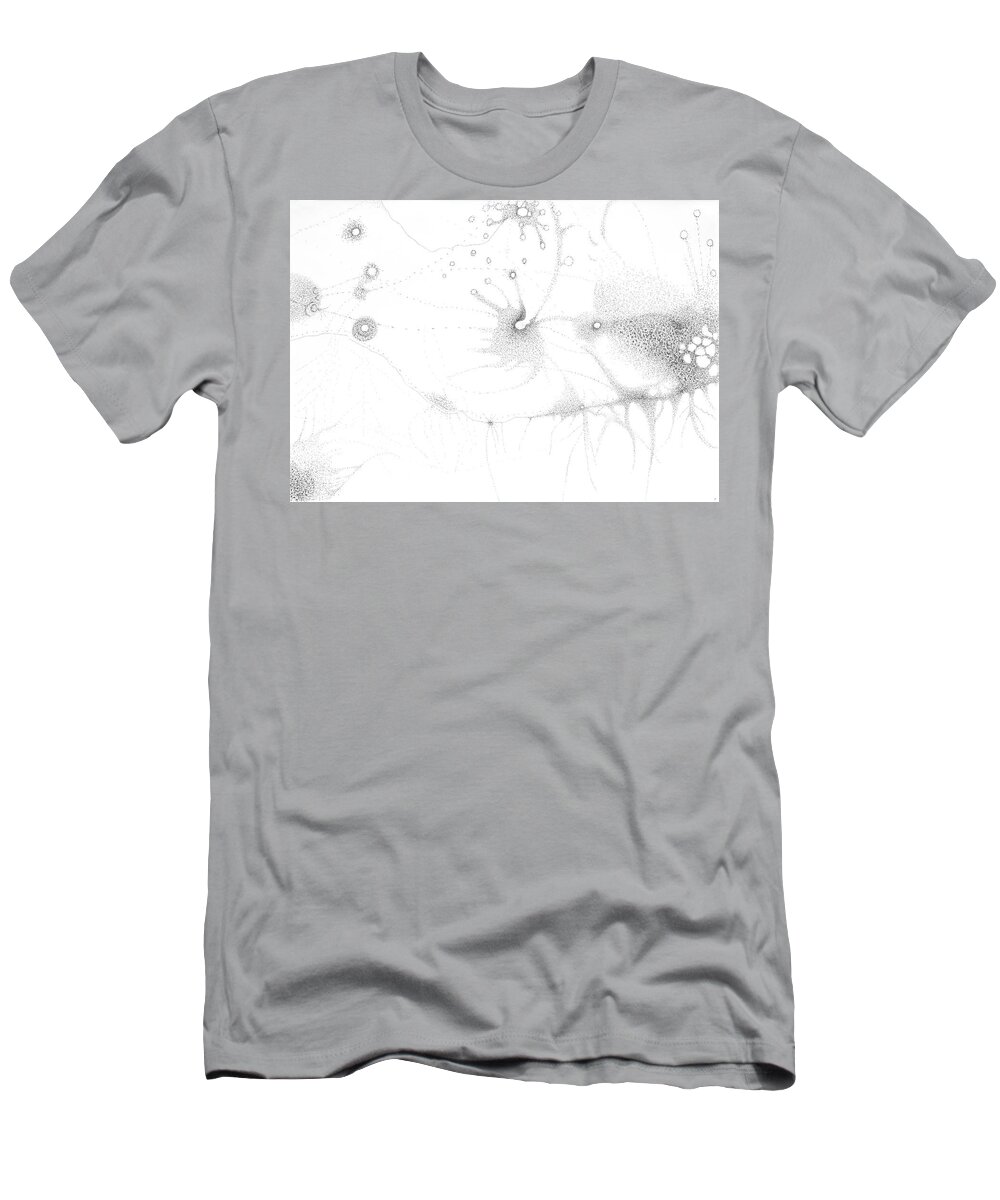 Movement T-Shirt featuring the drawing Migration 2 by Franci Hepburn